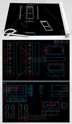 CAD平面图工装专题模板-CAD平面图工装